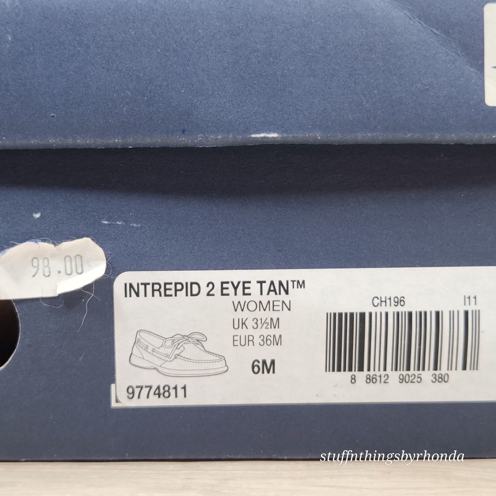 Sperry Women Intrepid Brown Boat Deck Shoes Size 6 M w/Original Box loader - Picture 8 of 8